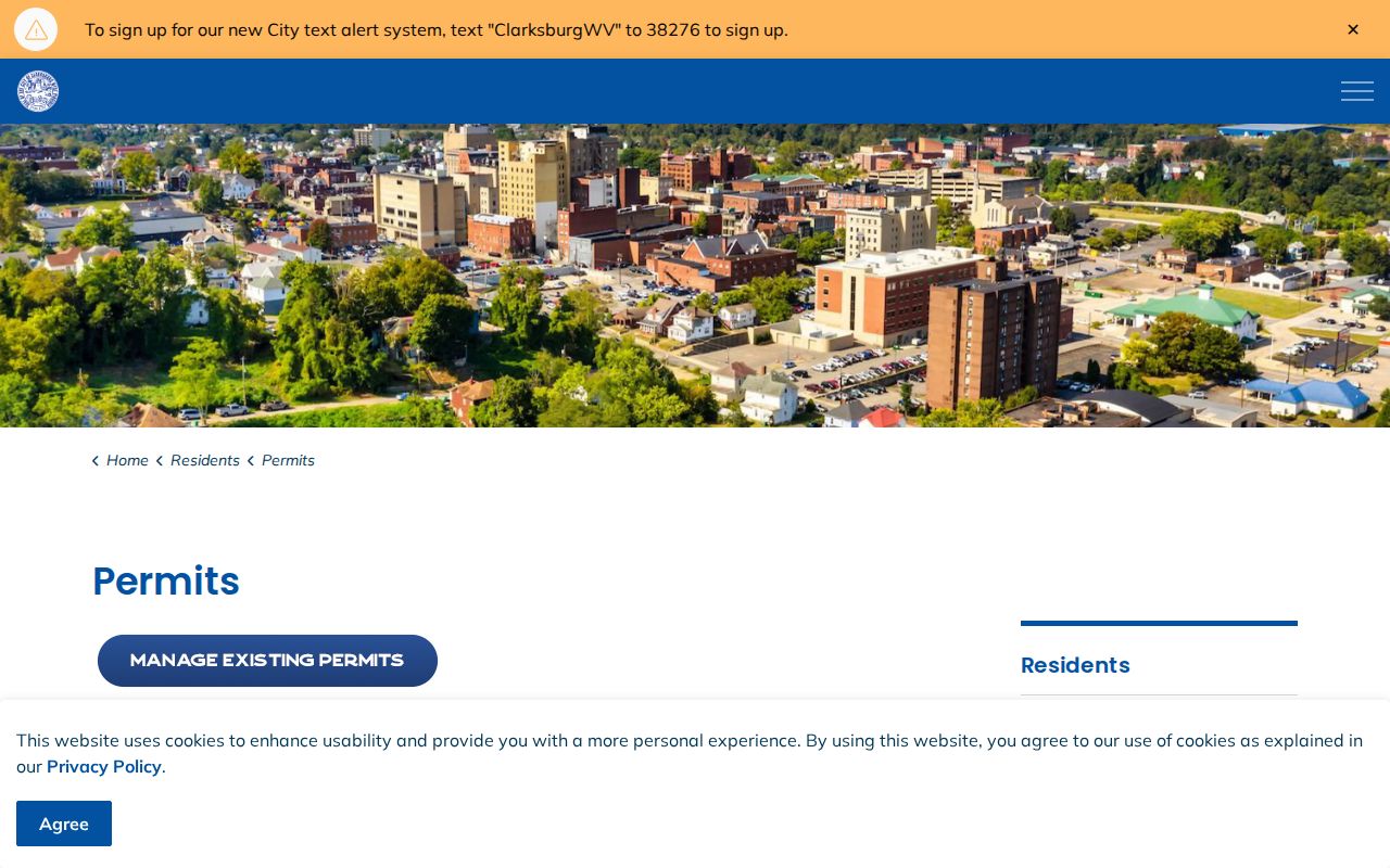 Clarksburg property records permit and inspection status portal