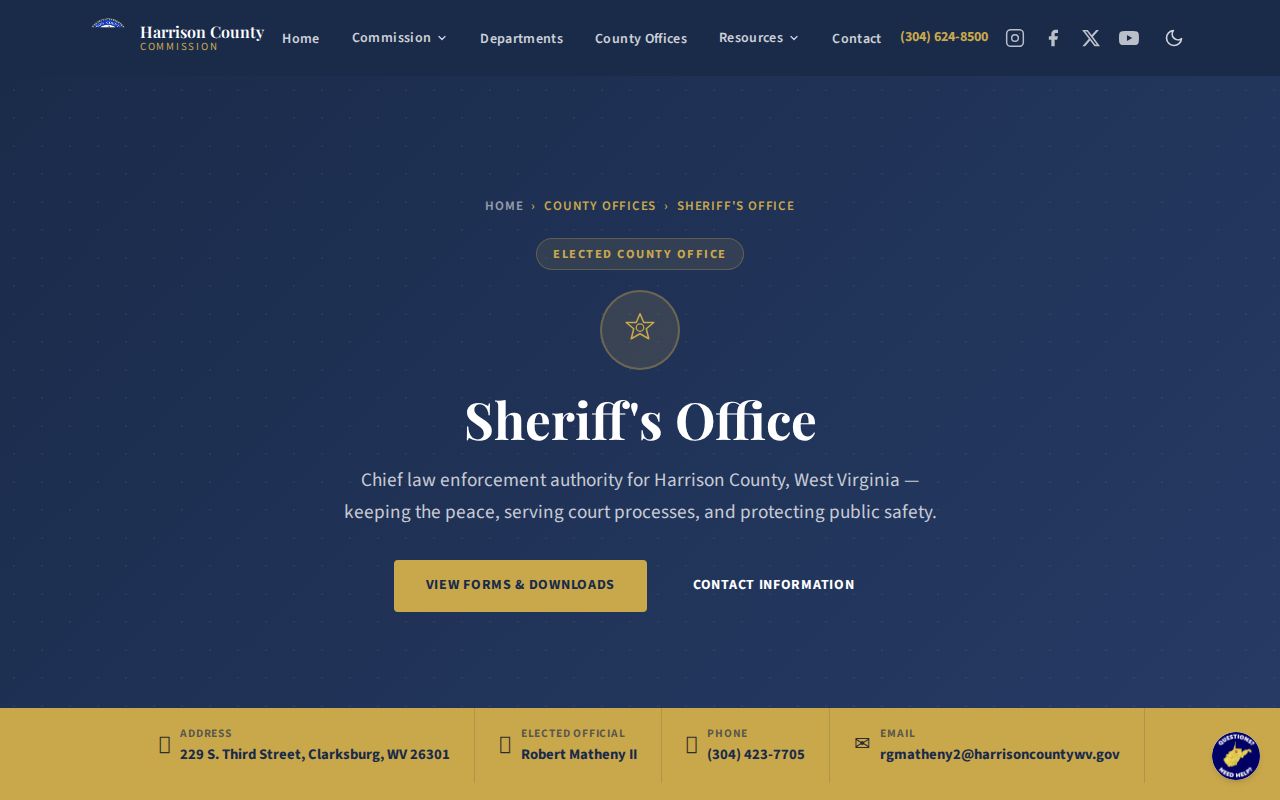 Harrison County property tax records Sheriff tax collection office